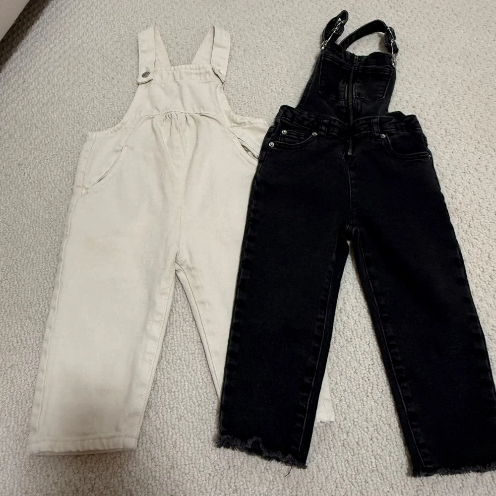 2 Pairs of Zara Denim Overalls